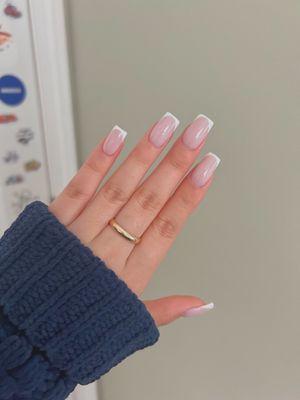 California dreaming base with white french tip