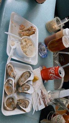 Lobster roll, clam chowder, FRESH oysters