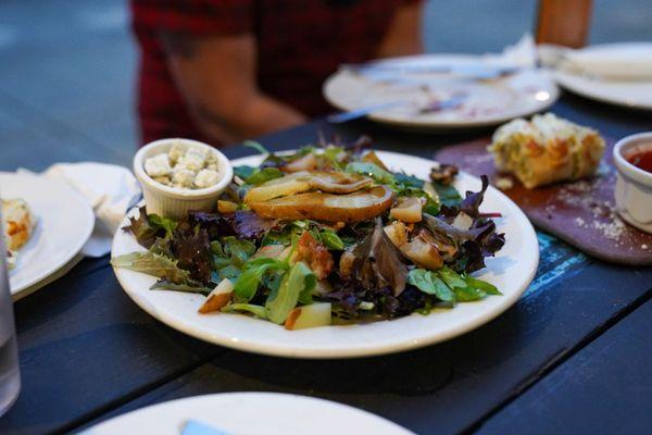 Roasted Pear, Gorgonzola and Walnut Salad