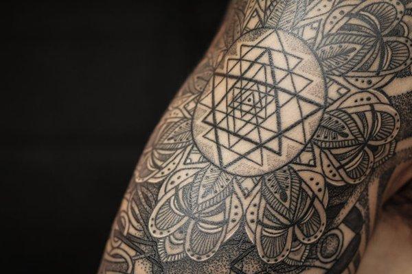 Geometric Tattoo in NYC