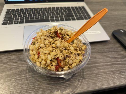 Strawberry Banana Bowl with Greek yogurt