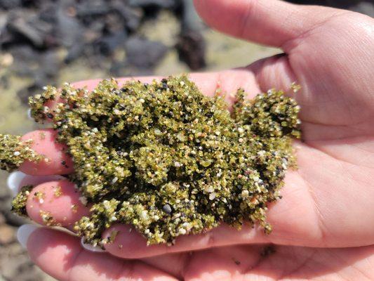 Green Sand from olivine-rich lava