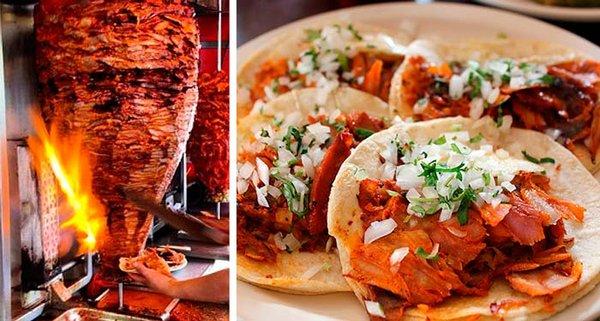 tacos al pastor con pina