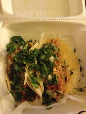 Pillow tacos!!  Extra cilantro, heck yes!