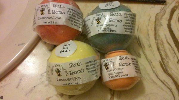 Queen bee herbal bath bombs