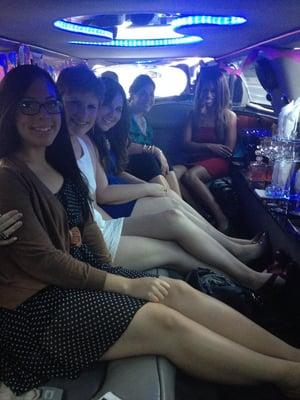 My sisters Bday was that much cooler cruising around in the limo!