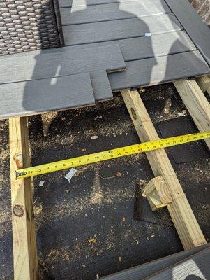 Joists wildly uneven