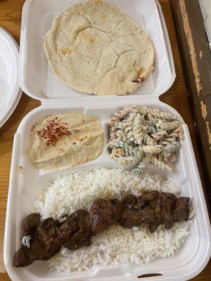 Lamb Kabob Plate