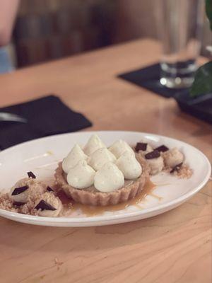 Banana foster tartlet