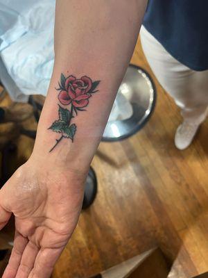 My new rose tattoo.