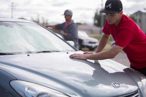 Clay Bar treatment to remove all contaminants from the paint surface.