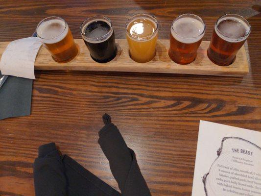 Flight of beers