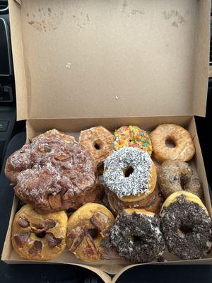 Assorted donuts + a free yelp donut (with check in)