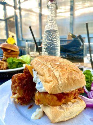 Fish and chip sammie