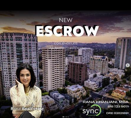 Rana Khanjani opened a new escrow