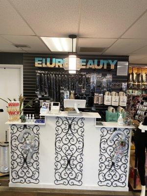 Elure Beauty Supply Checkout Counter