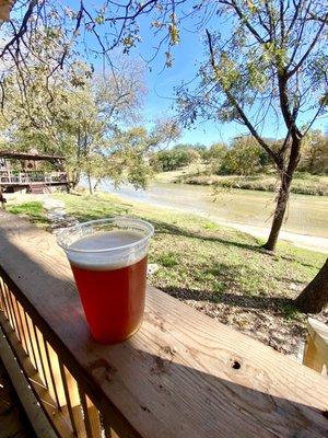 Nice, shady view of the Paluxy River from the patio.