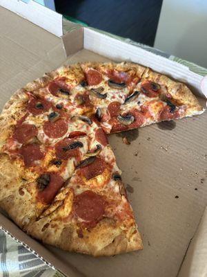 Pepperoni pizza