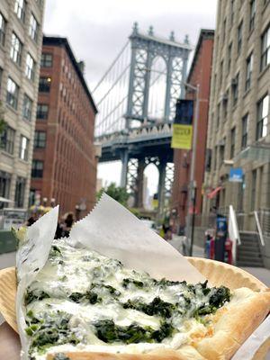 Ricotta & spinach pizza