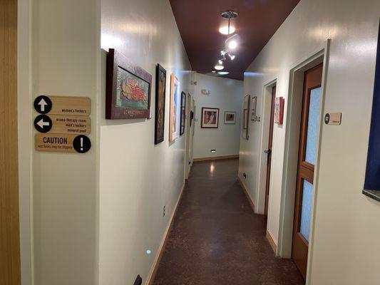 Hallway to treatment rooms