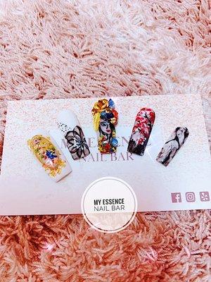 Wanna try something new?
#myessencenailbar 
#watercolornailart 
#marblenailsart 
#driedflowernails