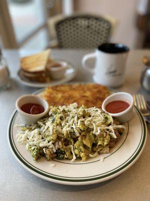 Green eggs and ham scramble