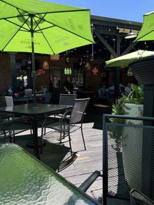 Umbrellas everywhere to provide extra shade and beauty.