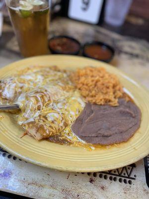 Enchilada plate Friday special.