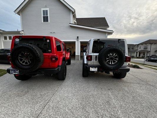 Rear of both of our 392's.