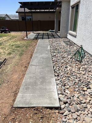 Patio extension w/ walkway