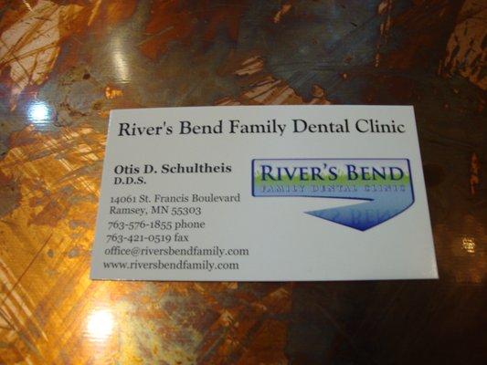 Business card - with all of the pertinent contact info.