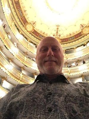 At the opera in Prague!