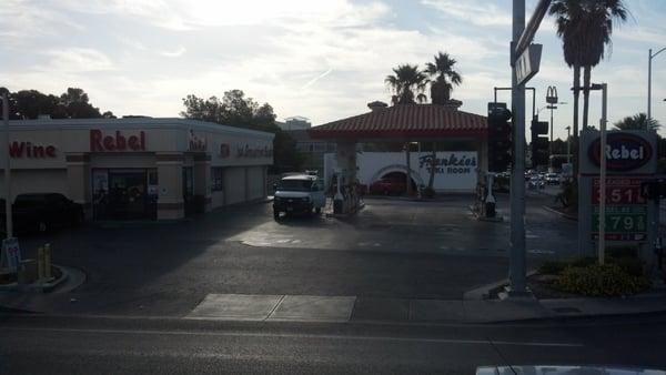 Rebel petro (gas) station at first light.