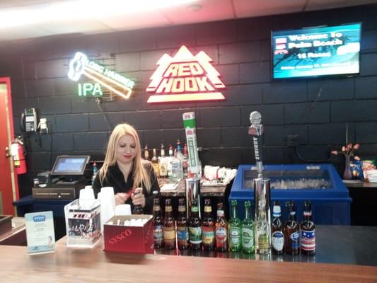 The Red Hook bar inside Sanford-Orlando Kennel Club