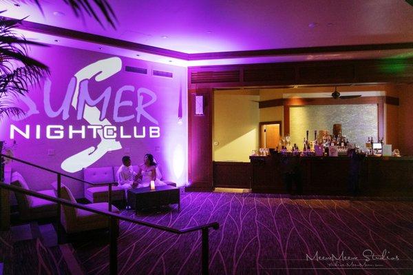 monogram and uplighting at the Westin Resort & Spa