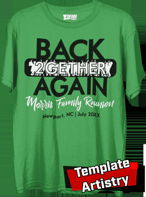 Use one of our templates to create your Family Reunion shirts.