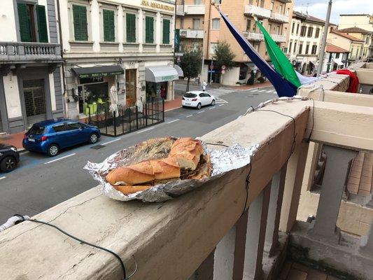 Towne Deli Fried Eggplant in Montecatini, Italy