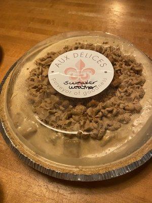 Sweater weather ice cream pie