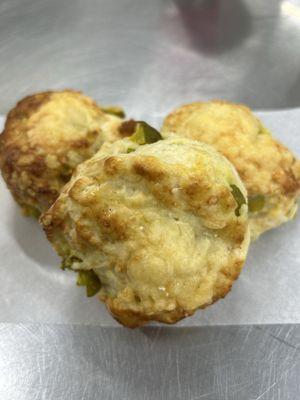 Pickle & cheddar scones