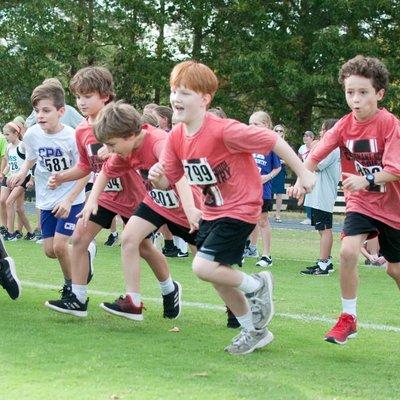 On your mark, get set, GO! Our cross country team competes each autumn.