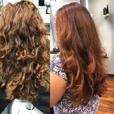 Dimensional balayage color