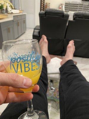 Mimosa with Deluxe pedicure.