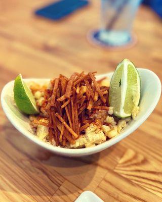 Their version of street corn - called "Get That Corn Out Of My Face" on the menu haha!! It was excellent!