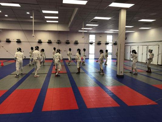 Competitive Epee class in instructed bouting