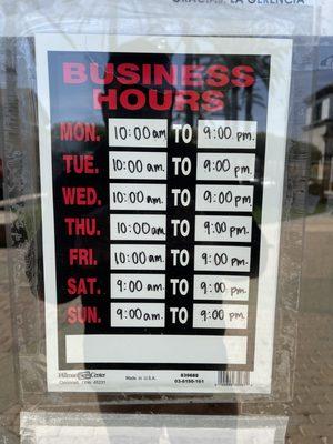 Business Hours