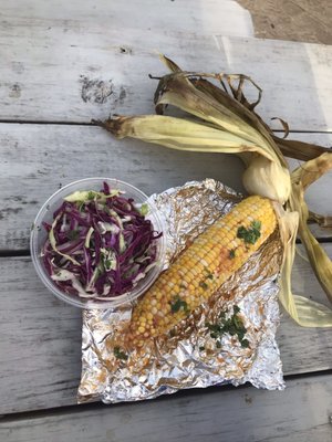 Corn and slaw