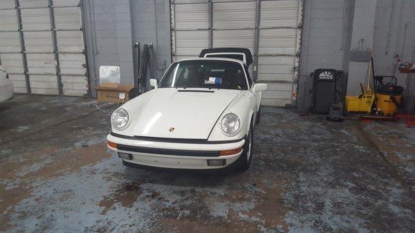 Classic Porsche  in for repair