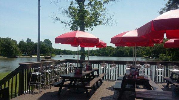 View of lake from patio