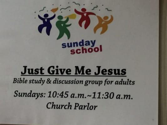 Bible study-Sunday school