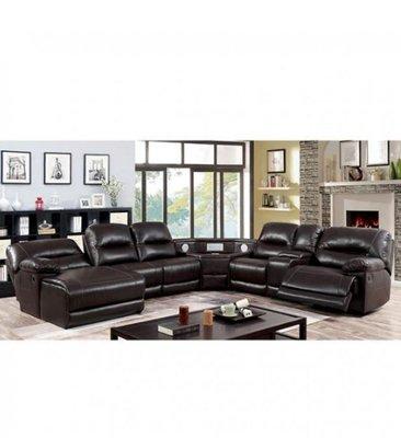 Full leather sectional for big livingrooms